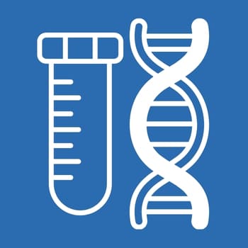 Inicio Icono de tubo de ensayo y ADN representando reactivos de diagnóstico clínico. Título: Reactivos de Diagnóstico CCISUR