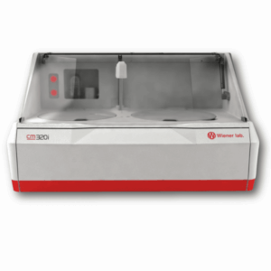 Analizador químico automatizado Wiener Lab CM-320i, equipo de laboratorio clínico de alto rendimiento para pruebas bioquímicas con precisión avanzada.