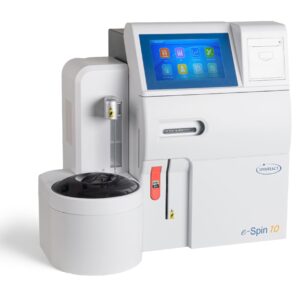 Inicio Analizador de electrolitos e-Spin 10 de Spinreact con pantalla táctil.