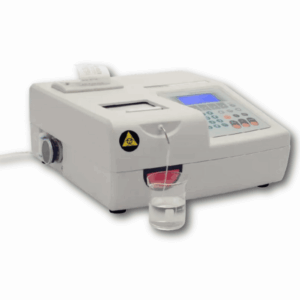 Analizador químico semiautomatizado Metrolab 1600 DR para laboratorios clínicos.