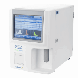 Analizador hematológico Spinreact Spincell 3 para diagnóstico clínico automatizado.