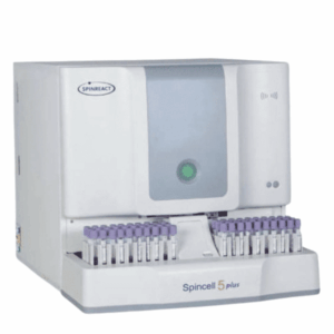 Inicio Analizador hematológico automatizado Spinreact Spincell 5 Plus con bandeja múltiple de muestras.